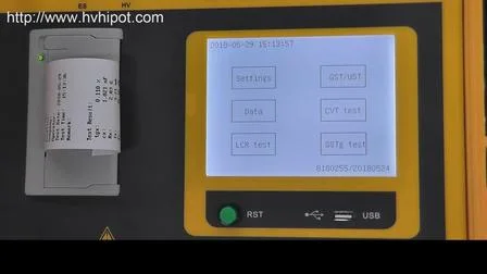 Probador de factor de capacitancia y disipación Tan Delta Tester para transformador GD6800